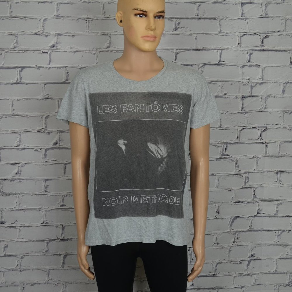 Mens All Saints Method SS Band Crew graphic tee t-shirt